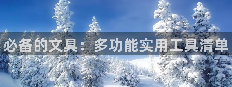 天顺娱乐主管看：必备的文具：多功能实用工