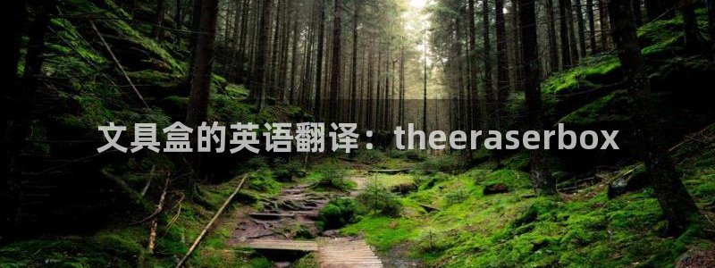 天顺娱乐舅33300：文具盒的英语翻译：